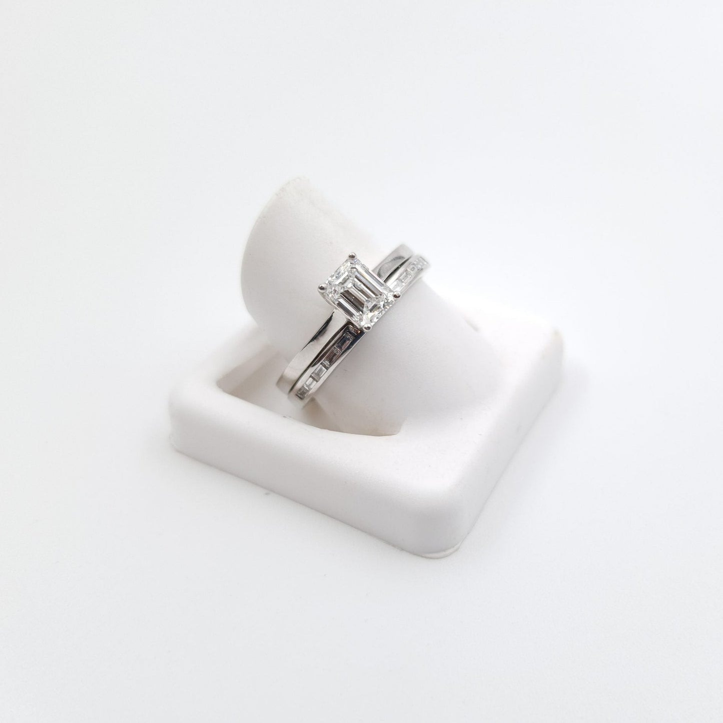 Platinum Baguette Diamond Solitaire Ring