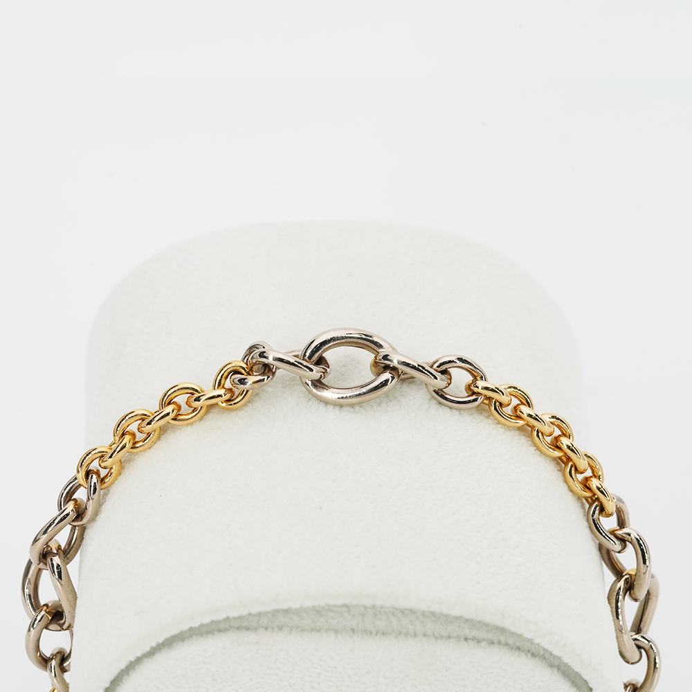 18ct Two tone 20cm bracelet - 3C02546/A