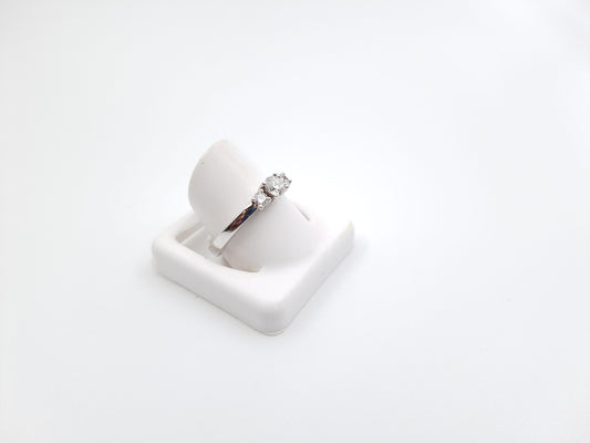 Solitaire Diamond Engagement Ring in 9ct White Gold I 0.46ct total