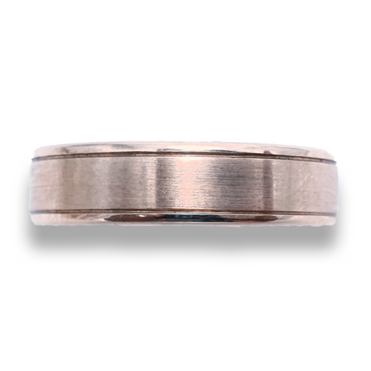 9ct Rose Gold Wedding Band - 4.5mm, Gent's Style, Classic Design
