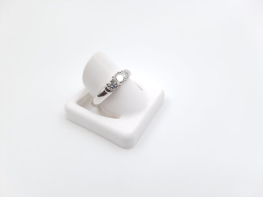 Solitaire Diamond Engagement Ring in 18ct White Gold I 0.55ct total