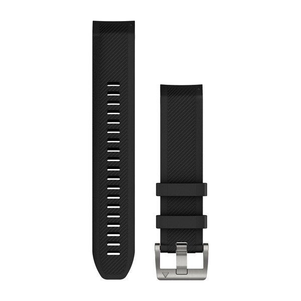 QuickFit 22mm Black Silicone Strap