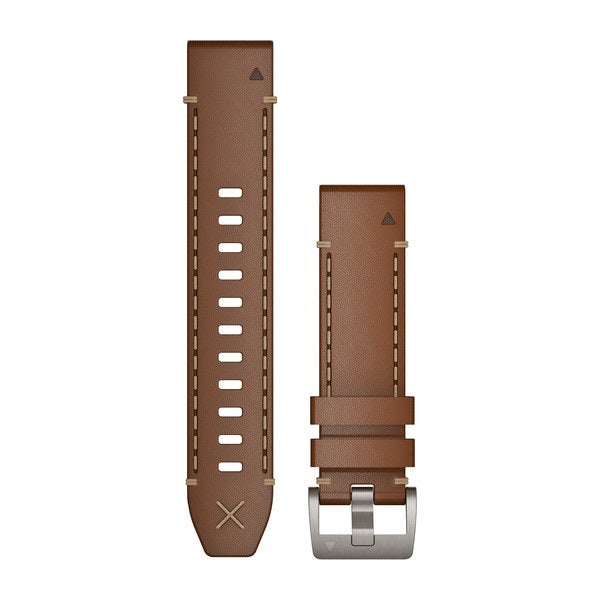 QuickFit 22mm Brown Italian Vachetta Leather Strap