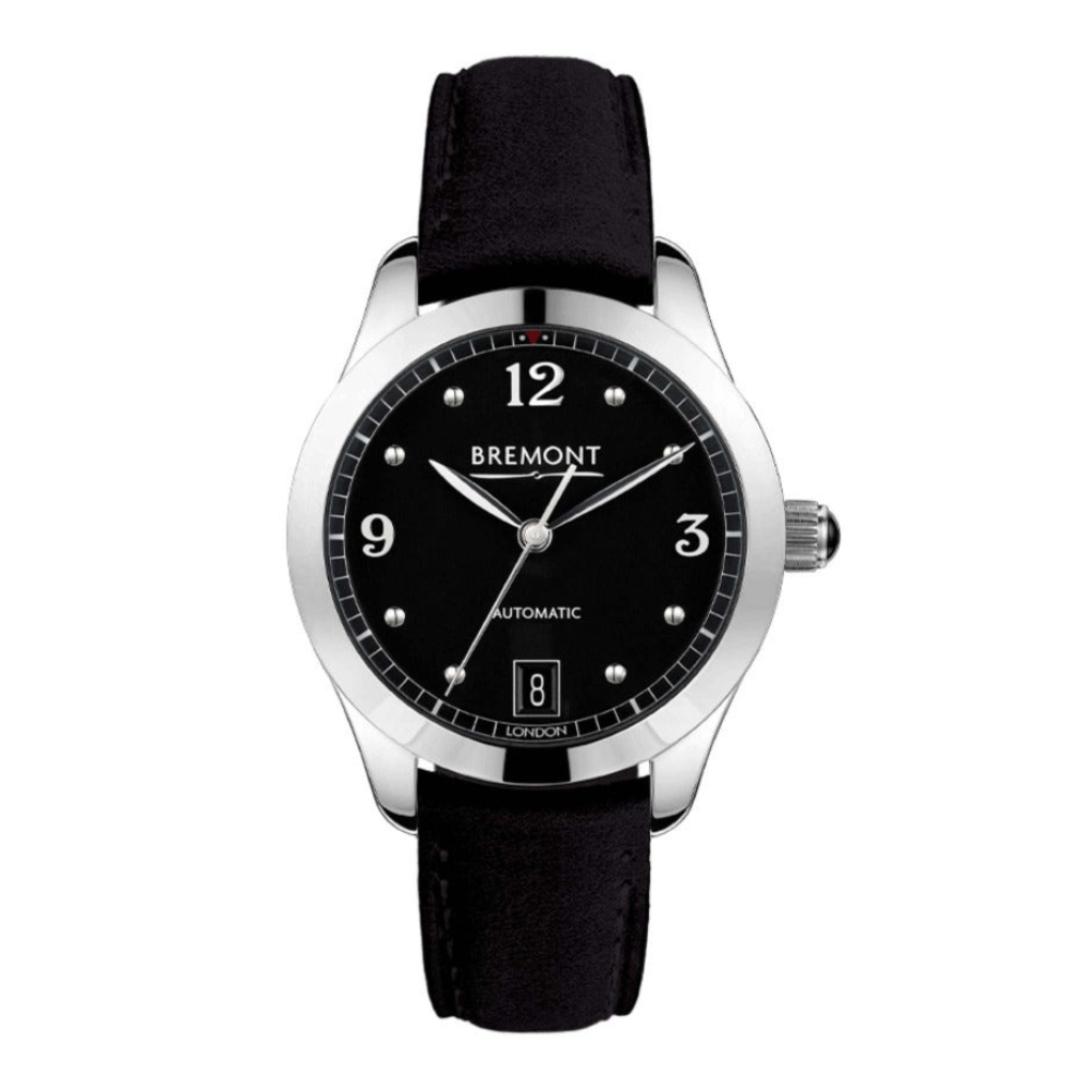 Bremont Solo-34 AJ Ladies Black Strap Watch BLK 33165