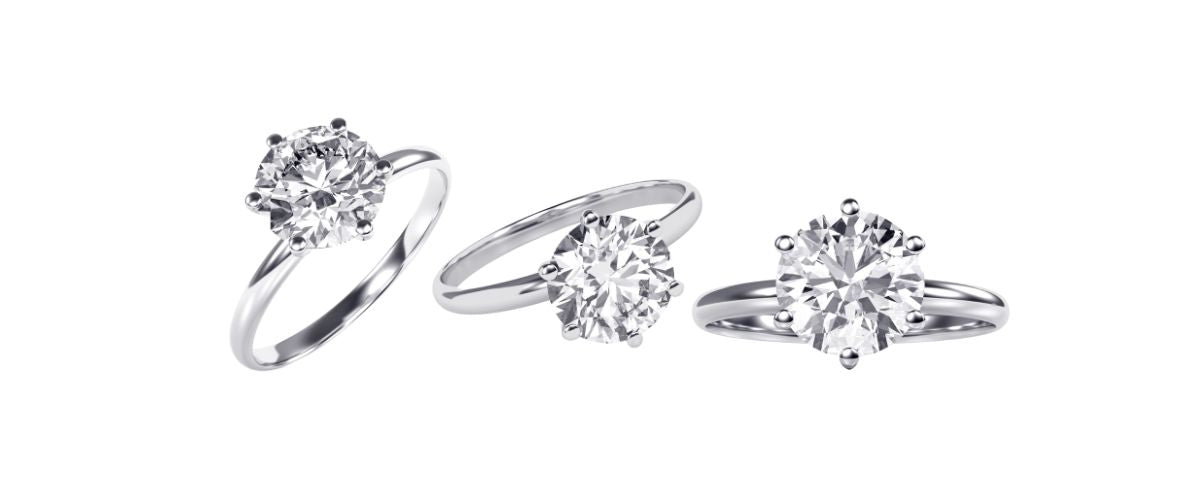 Classic Solitaire Rings | 18ct White, Yellow & Rose Gold I Diamonds & Gemstones