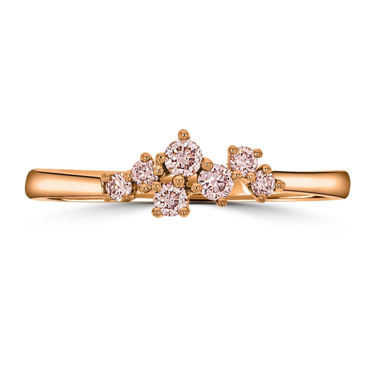Eminence Pinks Scattered Diamond Ring