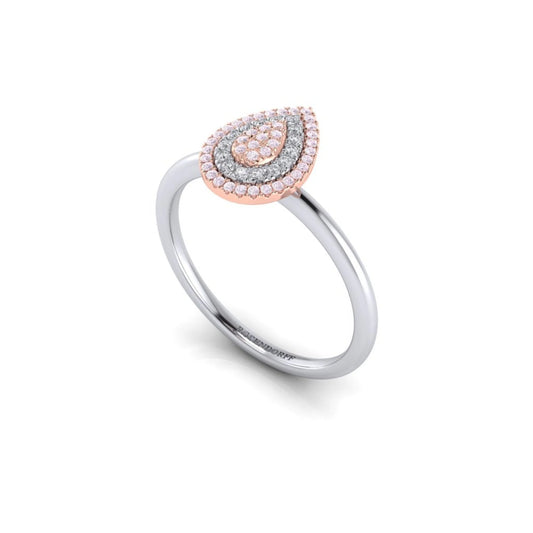 Eminence Pinks Alternating Pear Ring