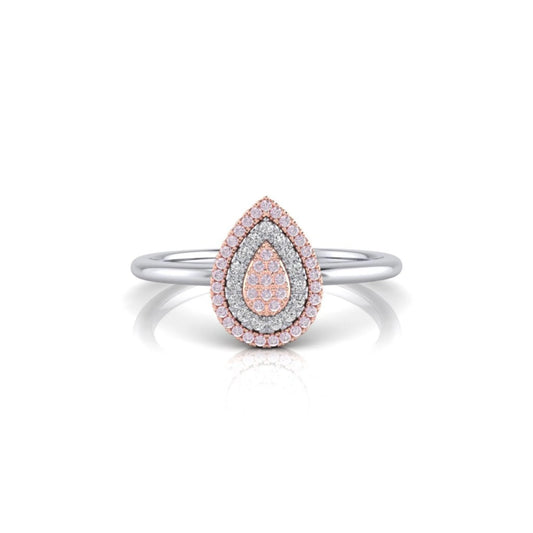 Eminence Pinks Alternating Pear Ring