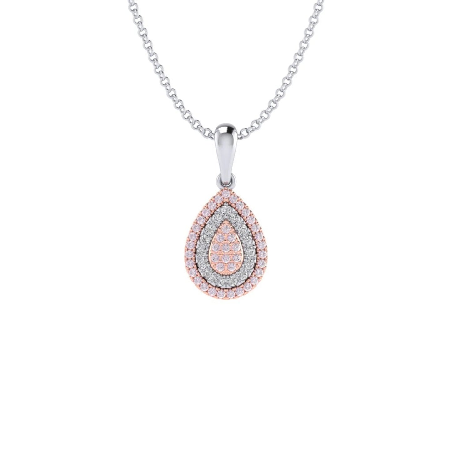 Eminence Pinks Alternating Pear Pendant