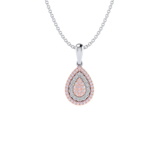 Eminence Pinks Alternating Pear Pendant