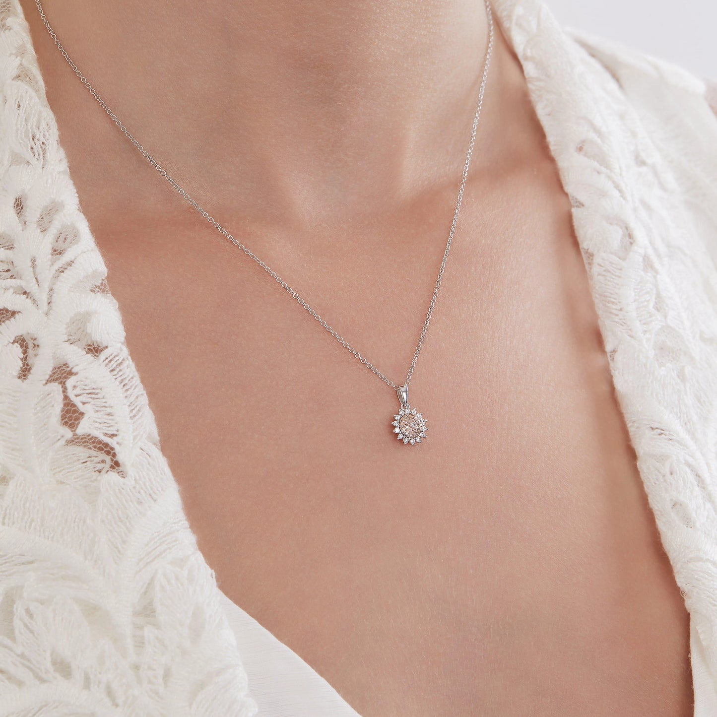 Eminence Pinks Sunflower Pendant