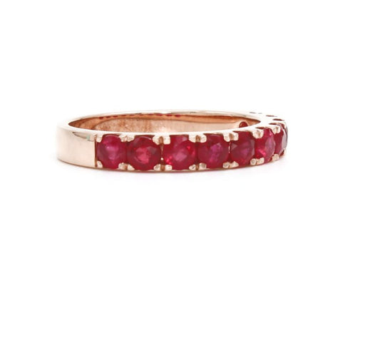 9ct Rose Gold Ruby Ring (1.35ct)