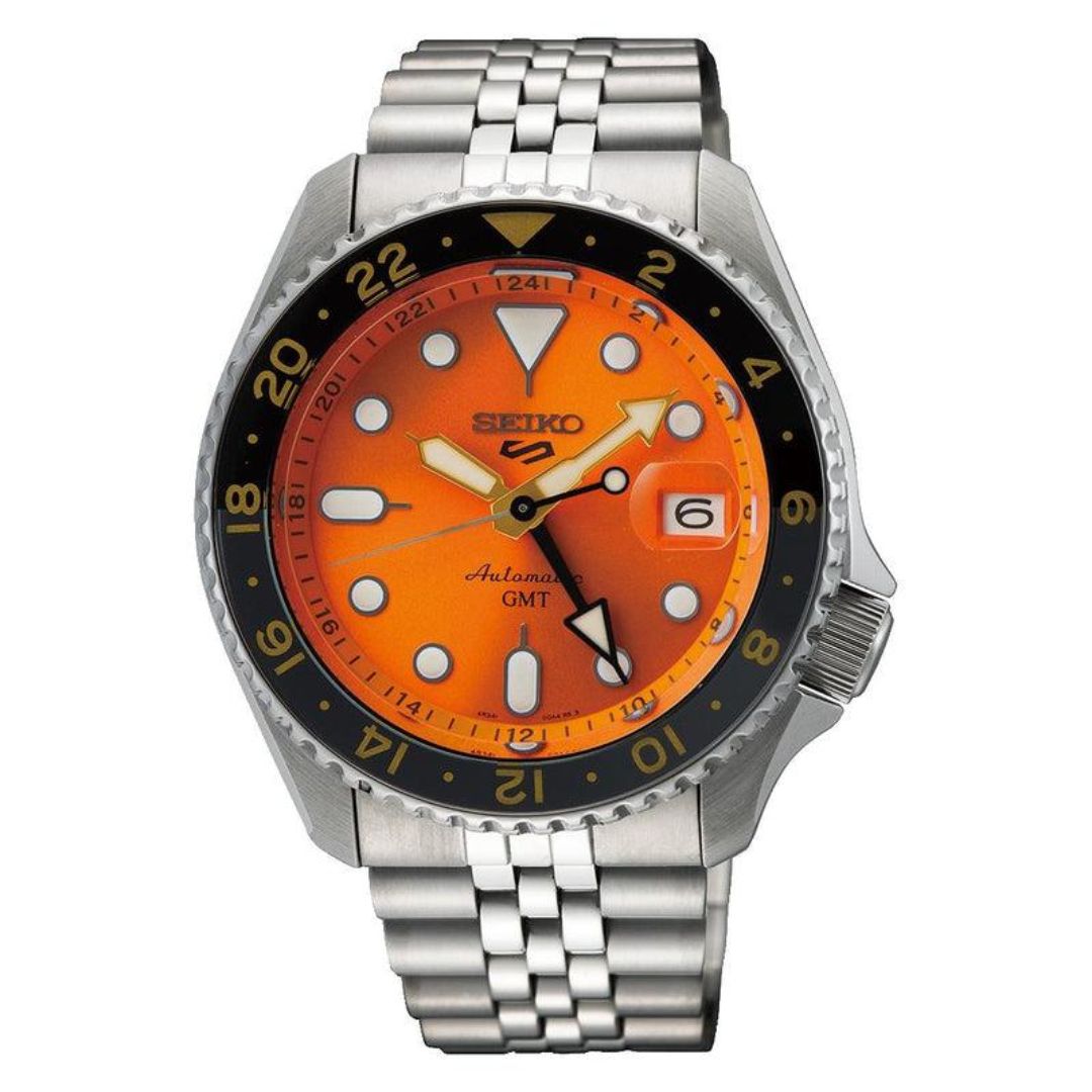 Seiko 5 Sports Mikan Orange GMT SKX Re-Interpretation Watch