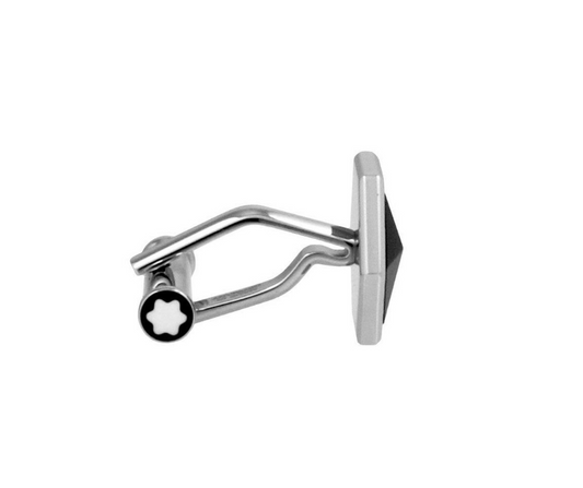 Montblanc S-Steel Sartorial BLK Onyx Hexagonal Shape Cufflinks I 118599