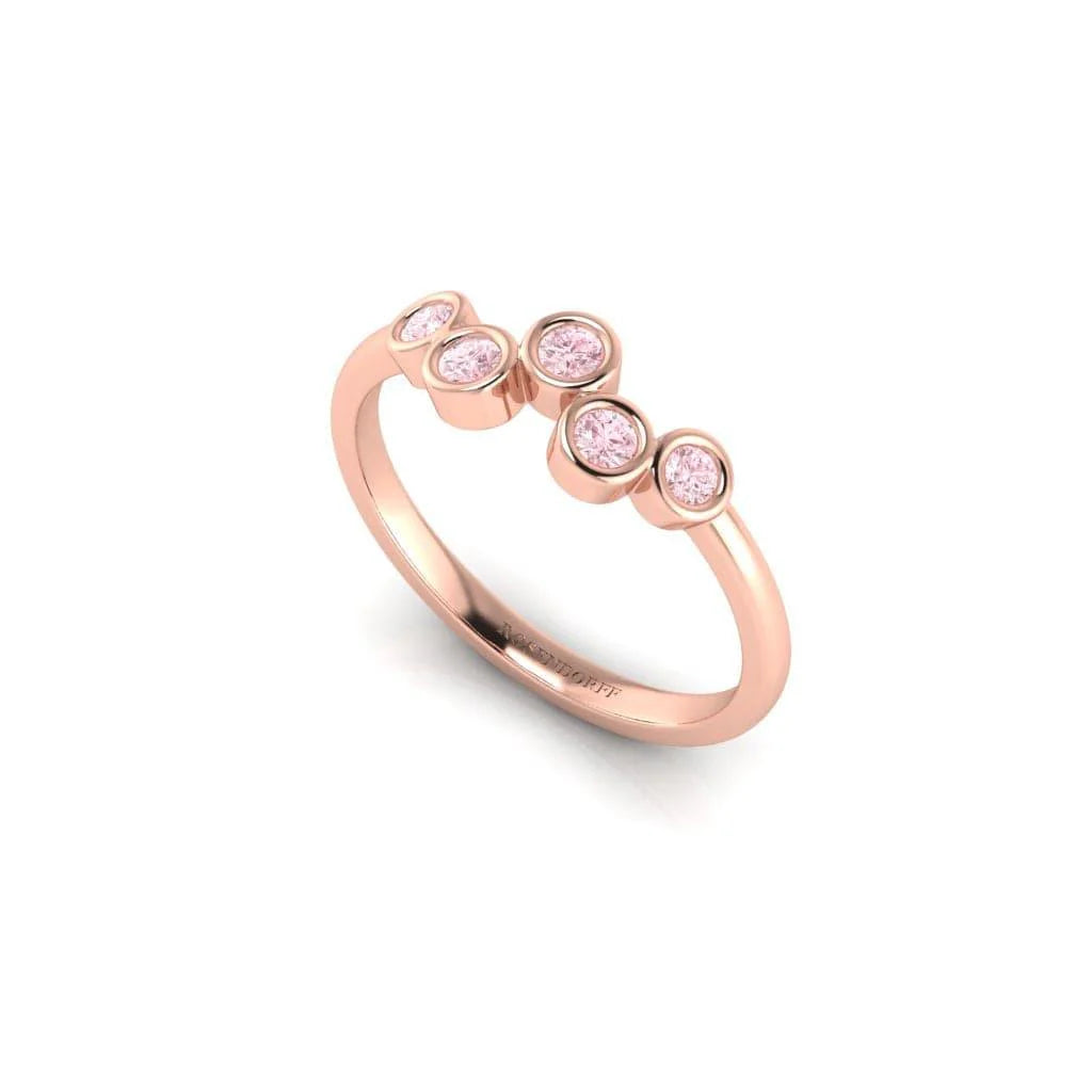 Eminence Pinks Five Stone Bezel
