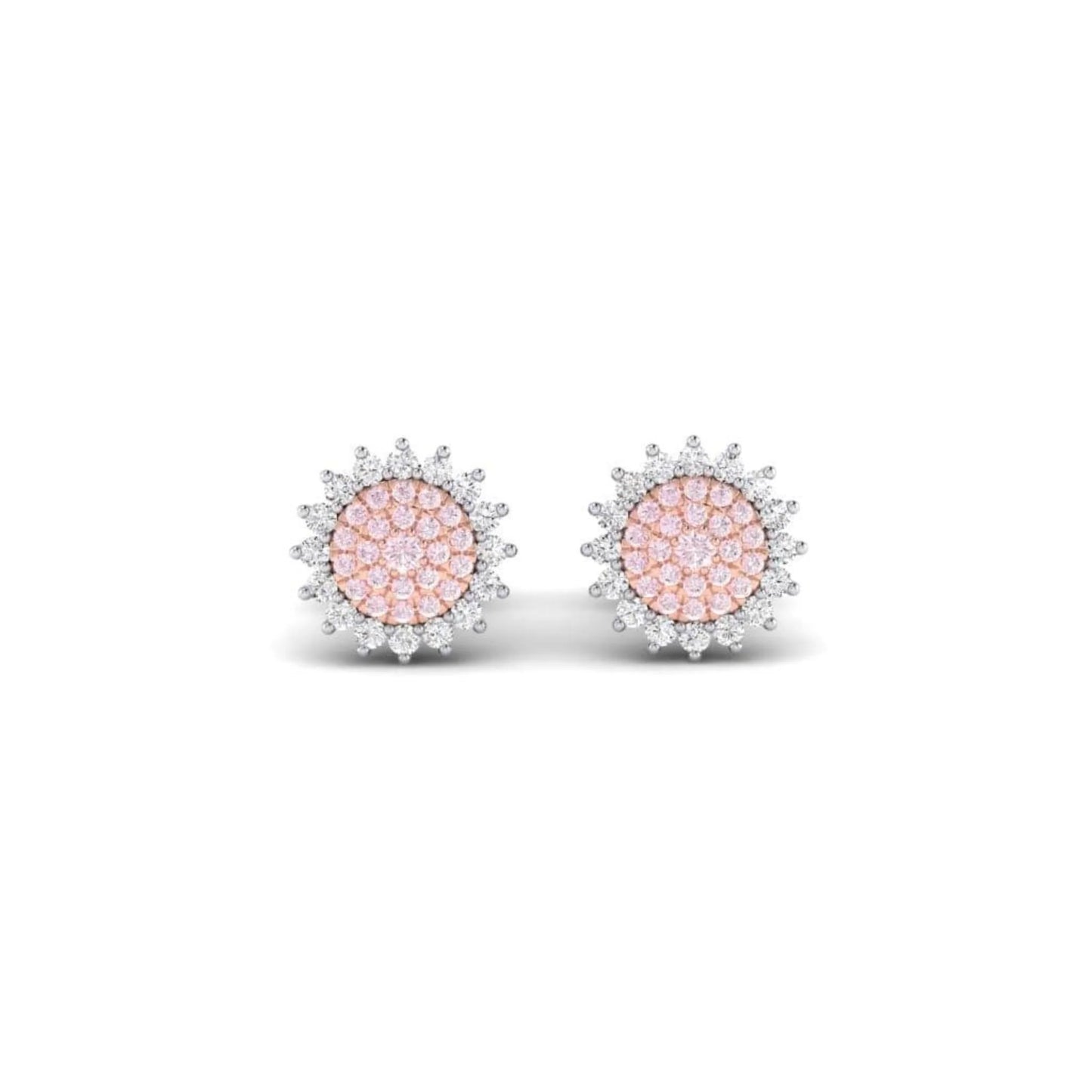Eminence Pinks Sunflower earrings