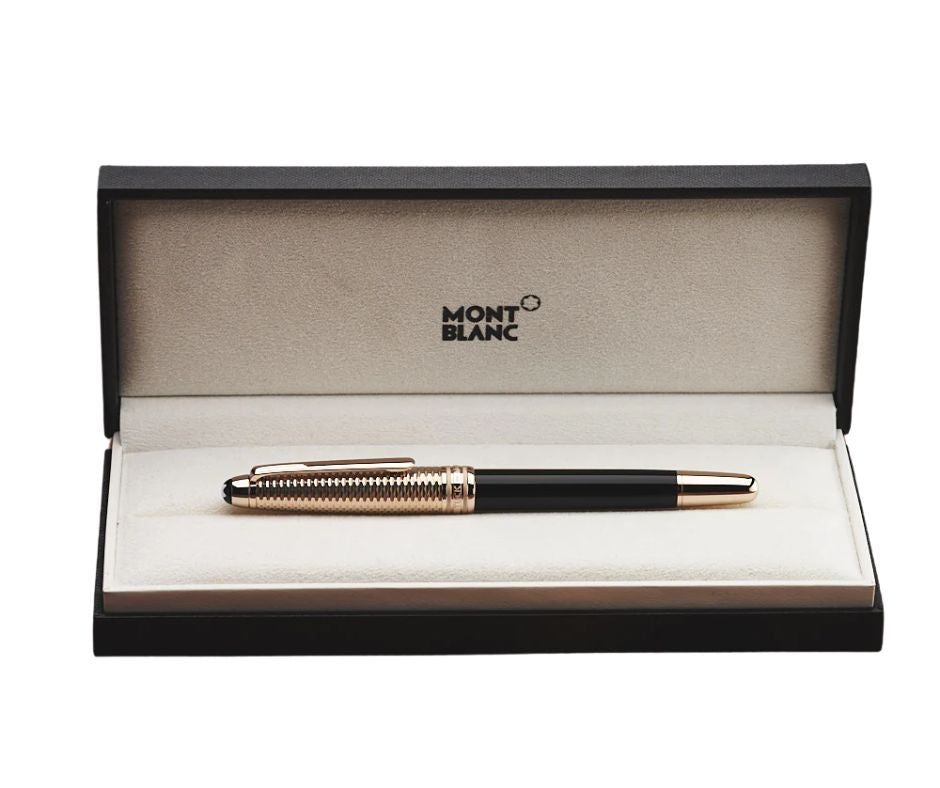 Montblanc Meisterstück Solitaire Doué Geometry Champagne Rollerball Pen I MB 118093
