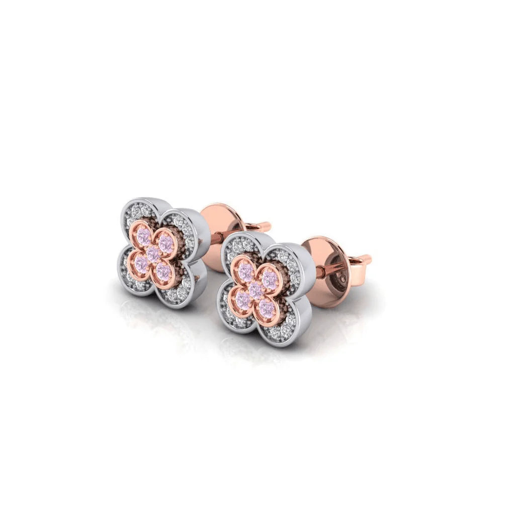Eminence Pinks Clover Earring