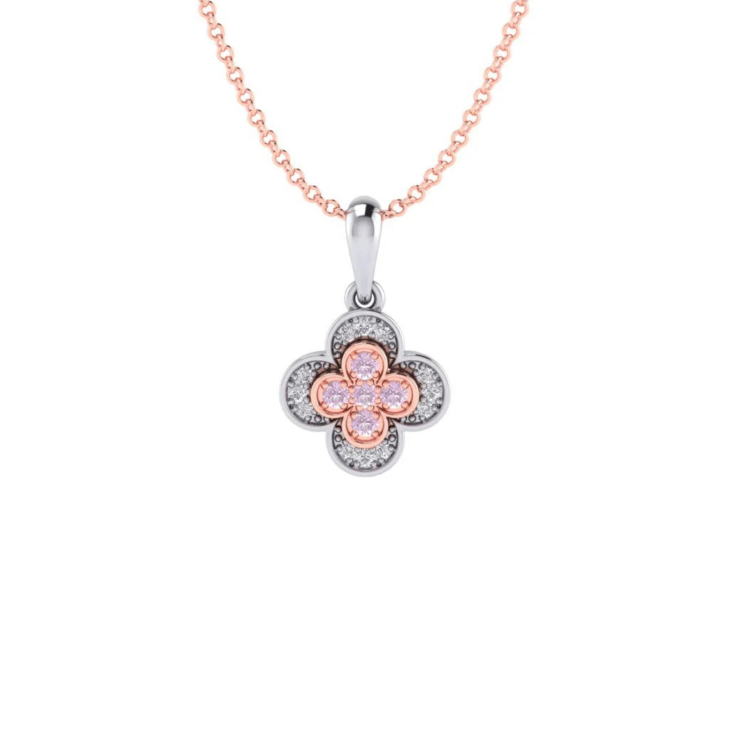 Eminence Pinks Clover Pendant