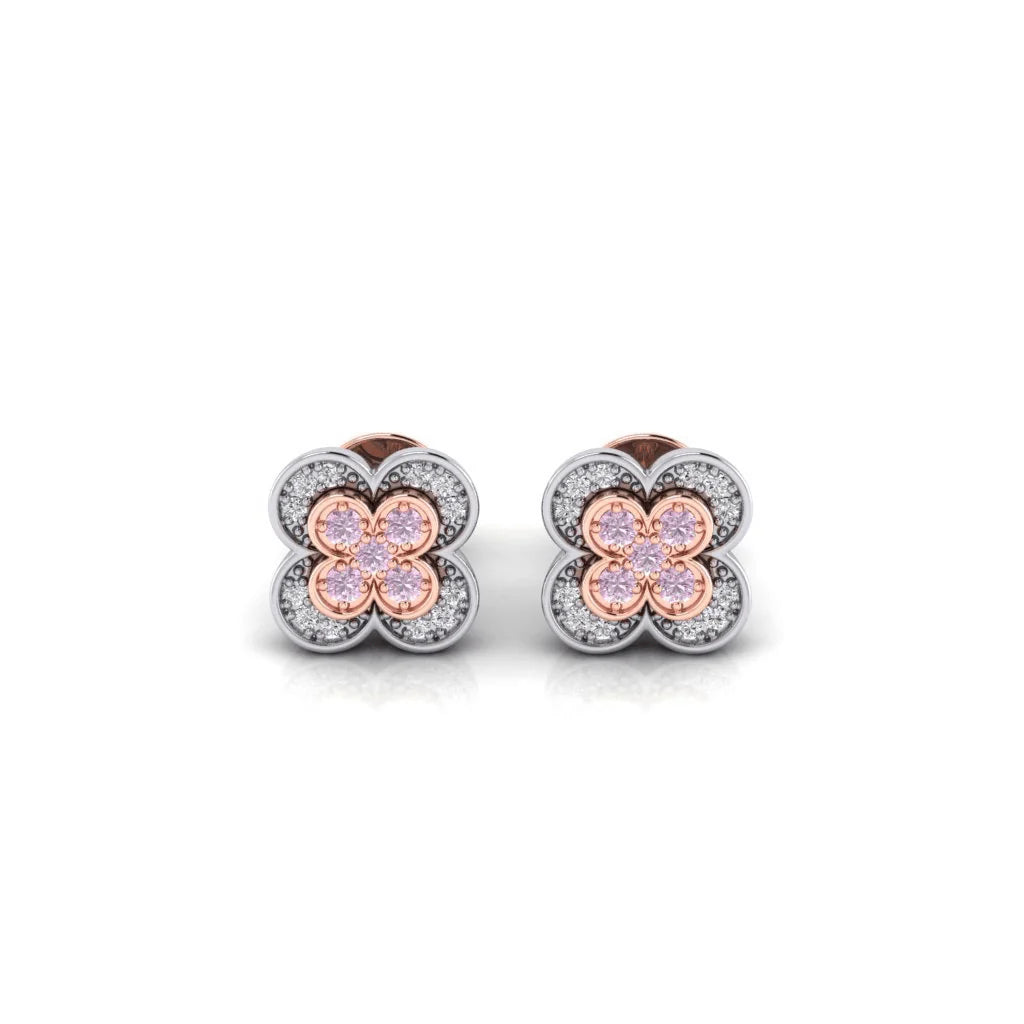 Eminence Pinks Clover Earring