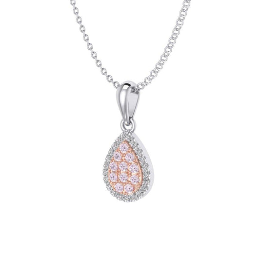 Eminence Pinks Diamond Pear Pendant