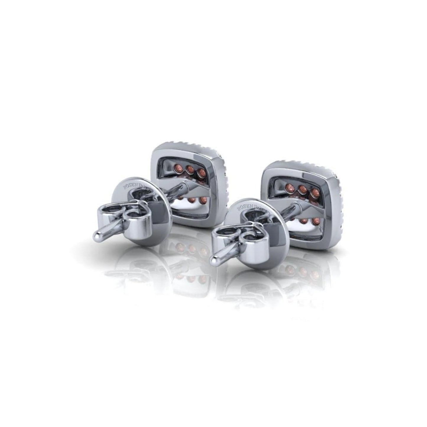 Eminence Pinks Square Earrings