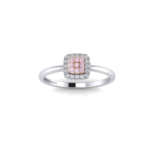 Eminence Pinks Diamond Square Ring