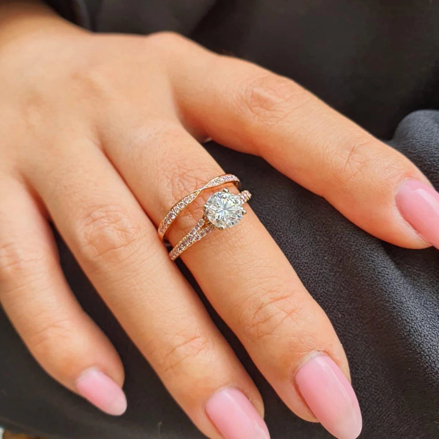 Eminence Pinks Bow Tie Ring