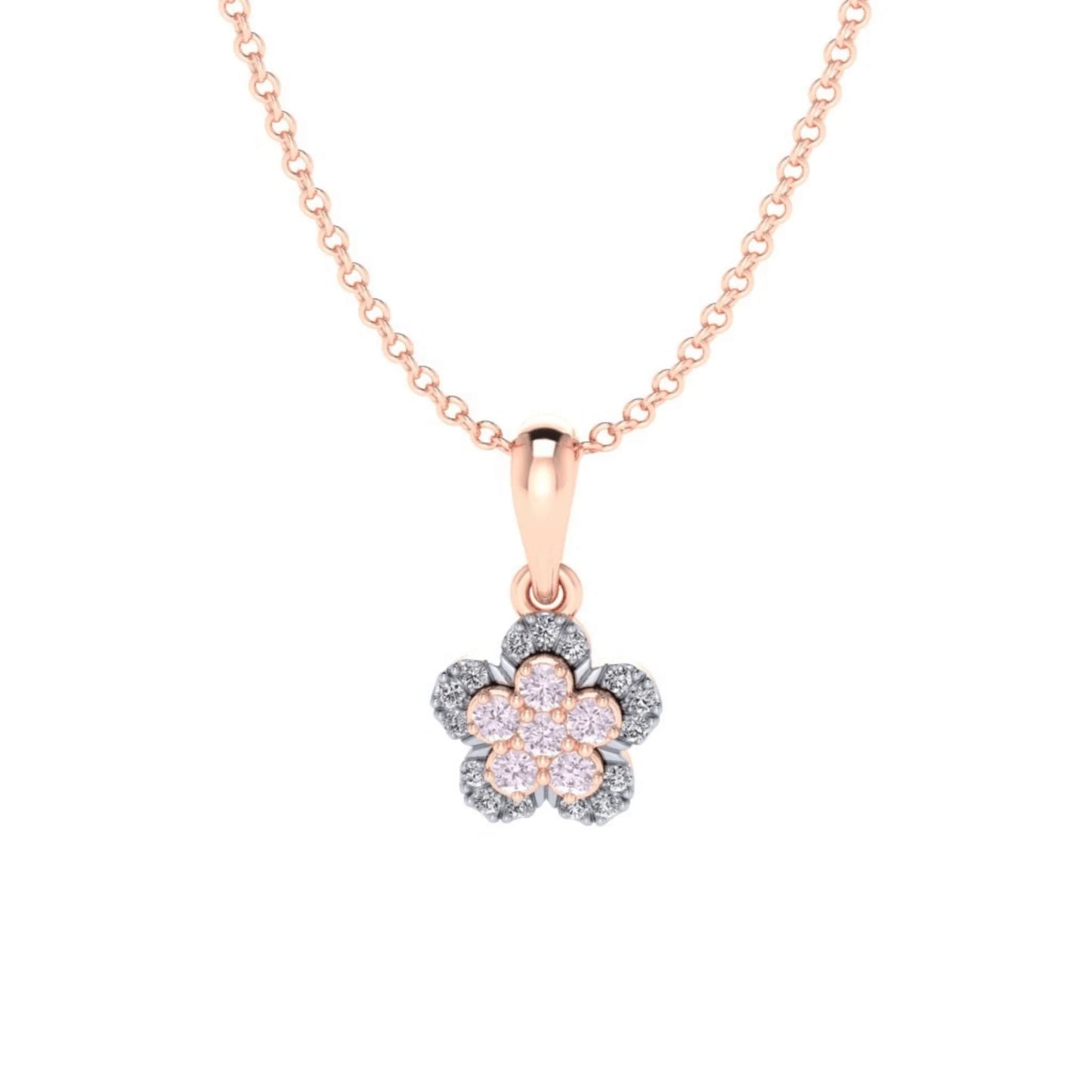 Eminence Pinks Flower Pendant