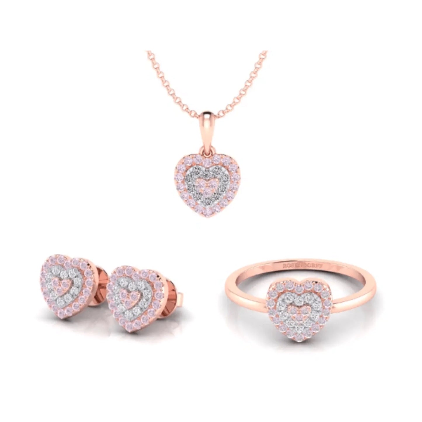Eminence Pinks Heart Pendant
