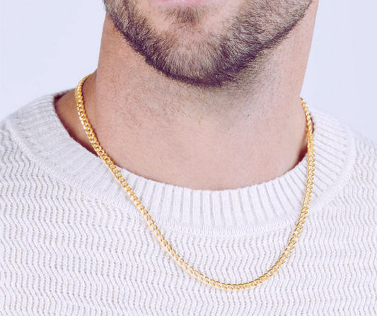 9Kt Yellow Gold Hollow Curb Chain
