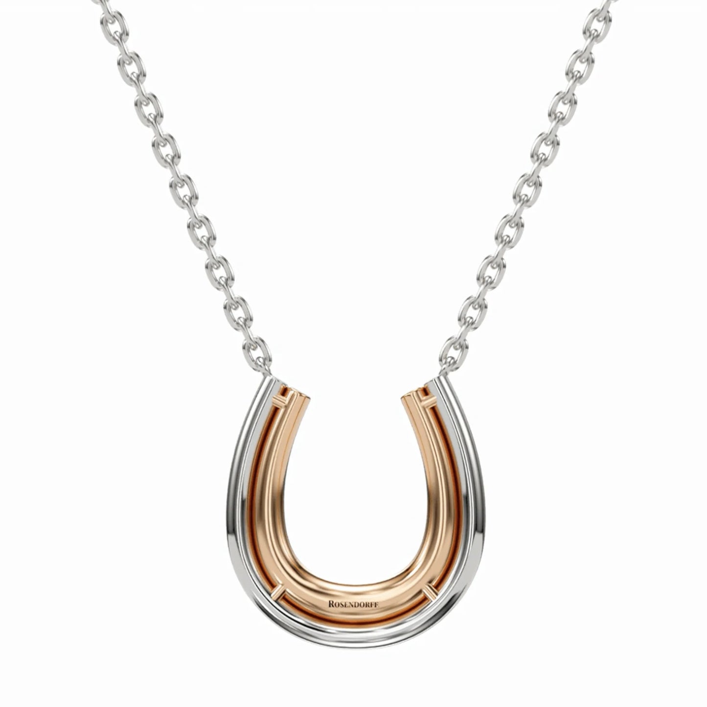 Pink Diamond Horse Shoe Pendant