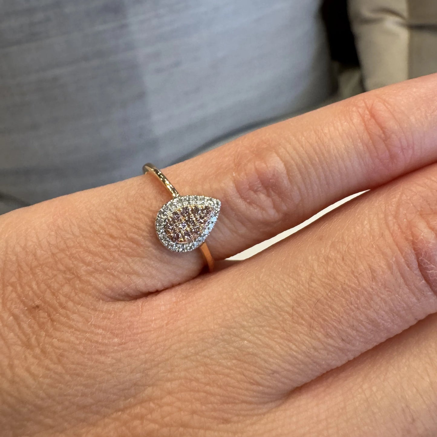 Eminence Pinks Pear Ring
