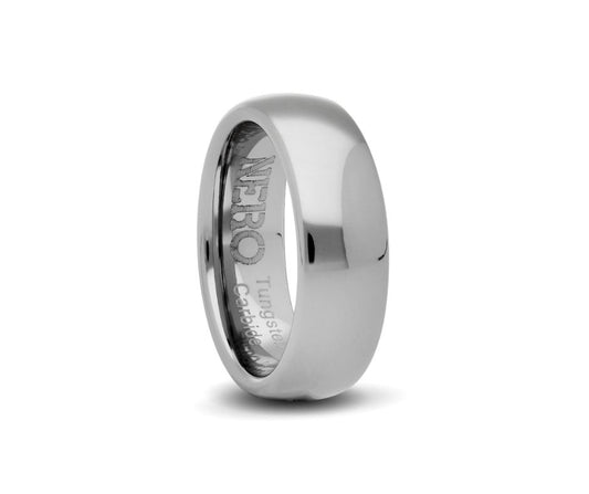 Tungsten Carbide Comfort Fit Ring 7mm