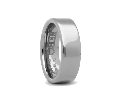 Tungsten Carbide Comfort Fit Ring 7mm