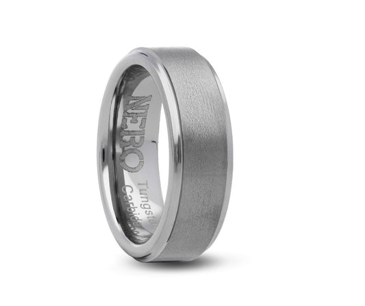 Tungsten Carbide Comfort Fit Ring 7mm