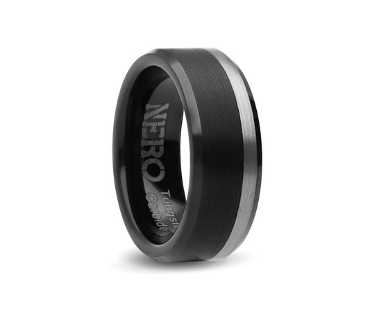 Tungsten Carbide Comfort Fit Ring 8mm
