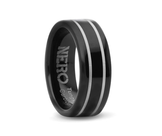 Tungsten Carbide Comfort Fit Ring 8mm