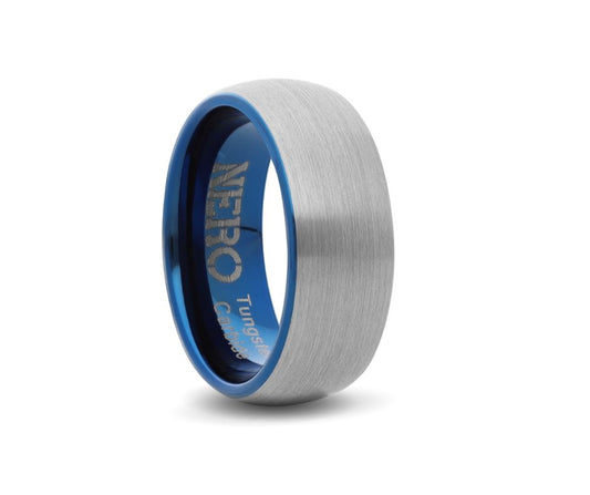 Tungsten Carbide Comfort Fit Ring 8mm