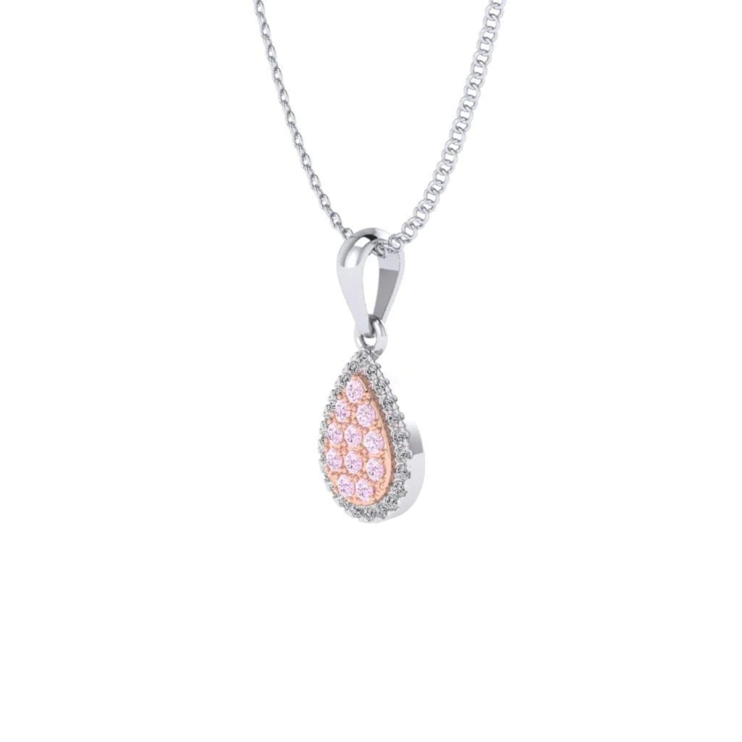 Eminence Pinks Diamond Pear Pendant
