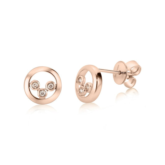 Eminence Pinks Circle of Life Trio Earrings