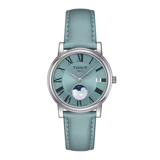 Tissot Carson Premium Lady Moonphase - Light Blue T1222231635300