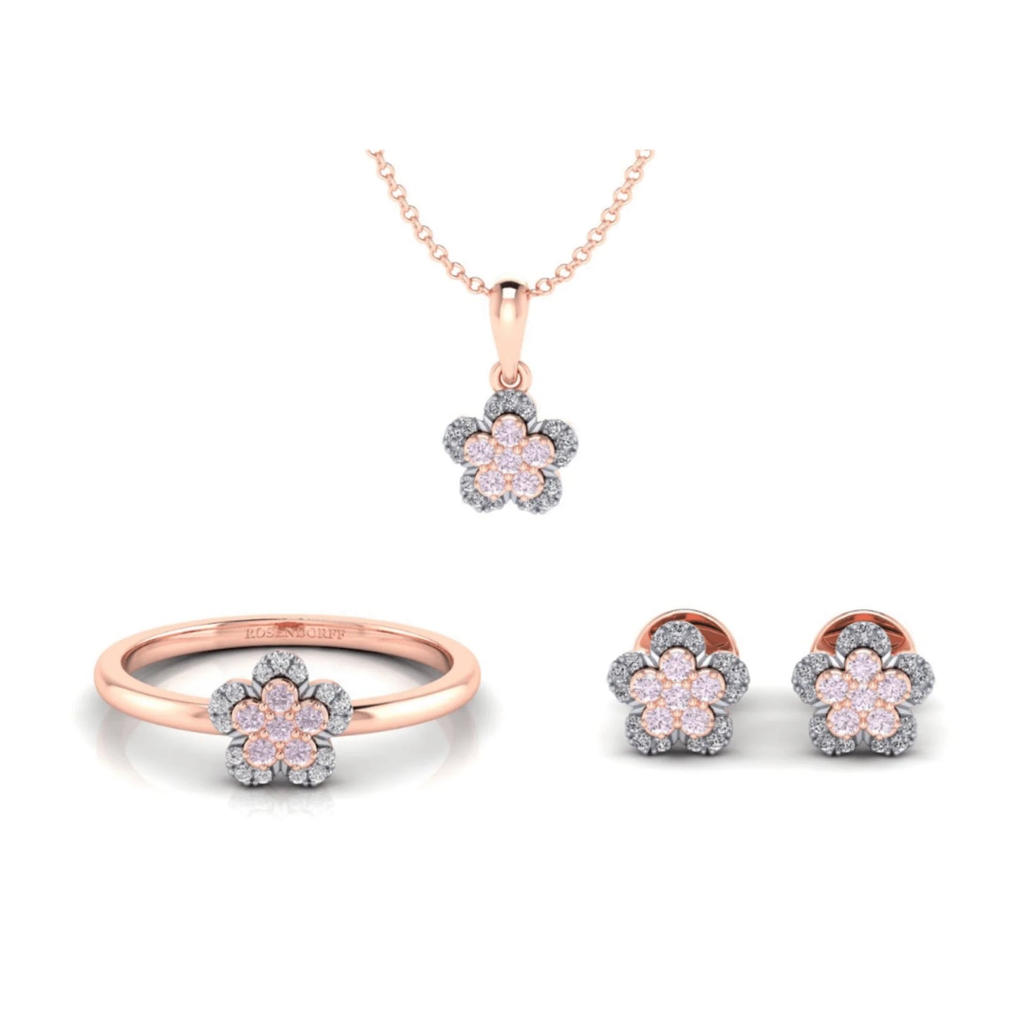 Eminence Pinks Flower Pendant