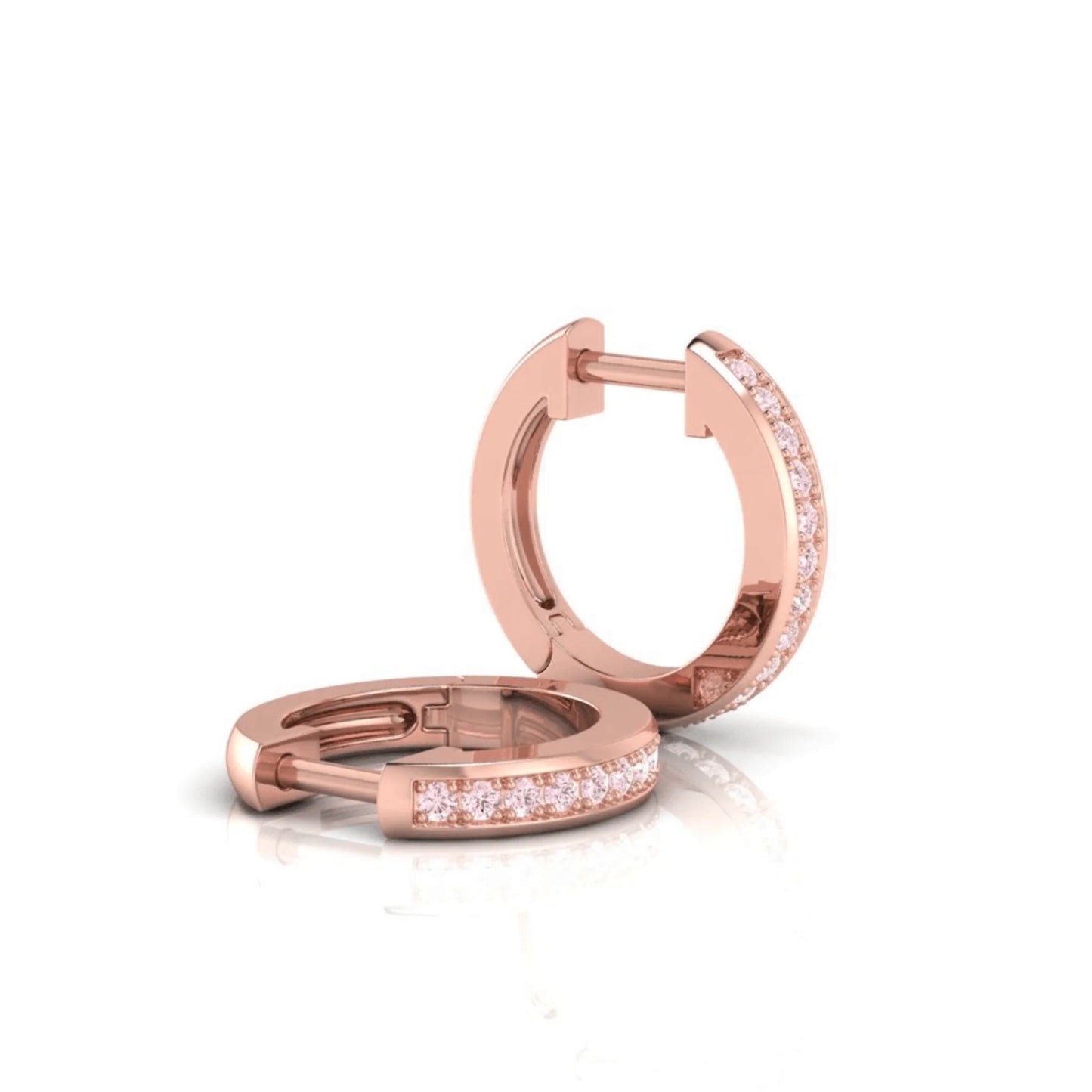 Eminence Pinks Channel Huggie Earrings