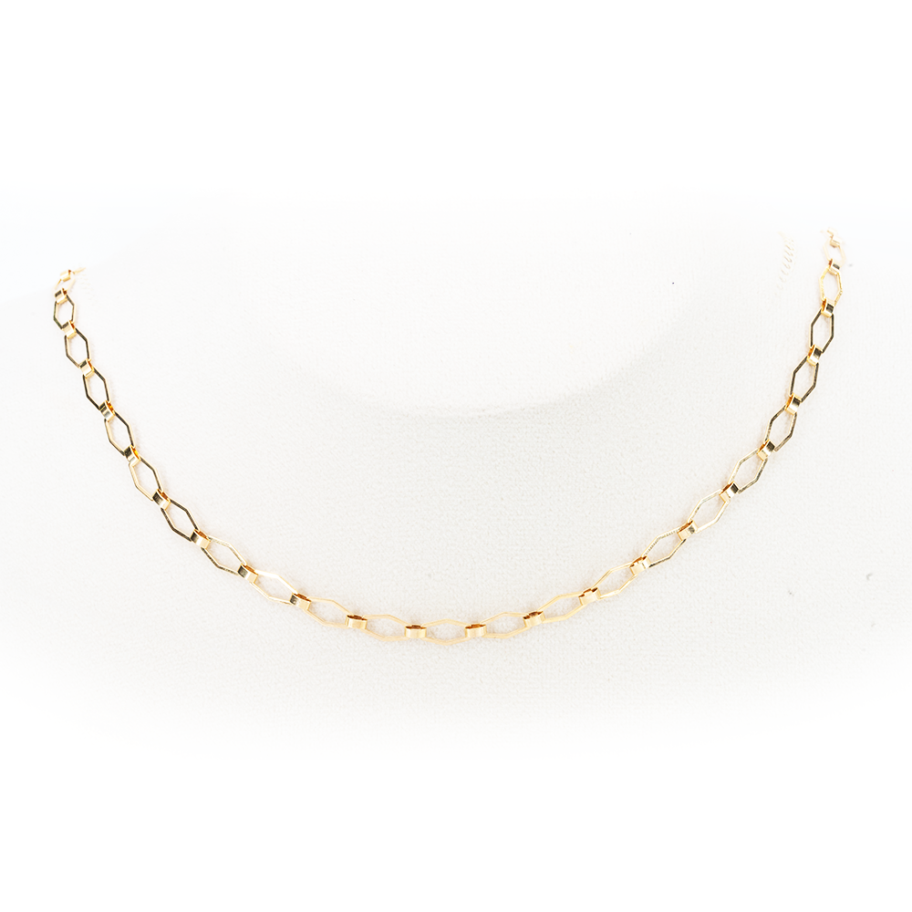 9ct Yellow gold chain link 50cm chain - 2A07210